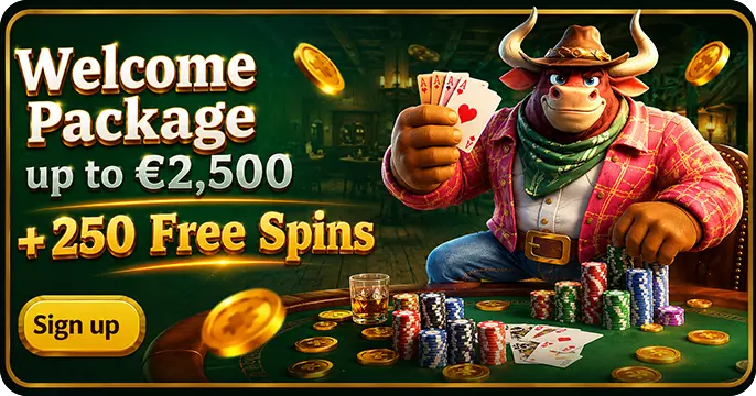 CowboySpin welcome package up to €2,500 + 250 FS